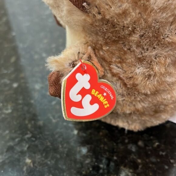 TY Beanie Baby 6" IDA Hedgehog Plush Stuffed Animal MWMT & Heart Protector MINT - Picture 7 of 11